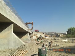 Removal of the existing Castaic Creek Bridge deck