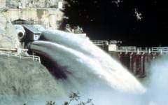 San Gabriel Dam Valve Release