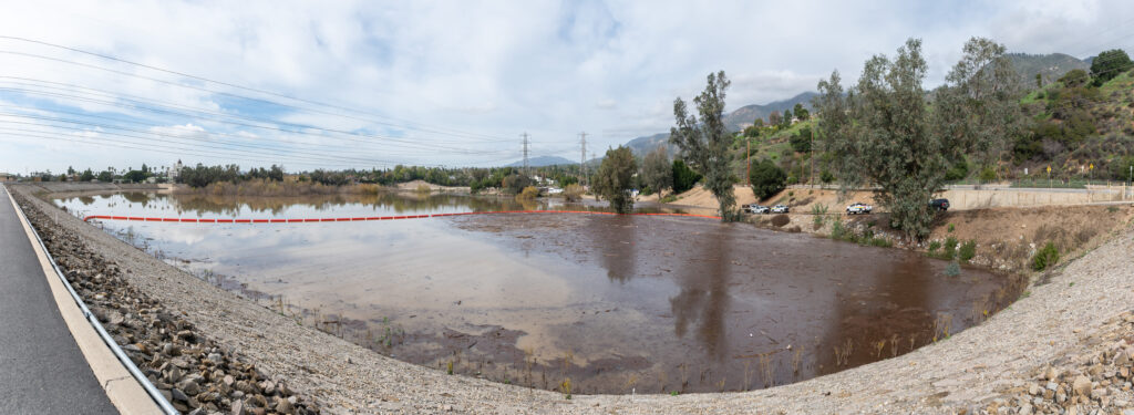 View of a Reservoir from the side of a road