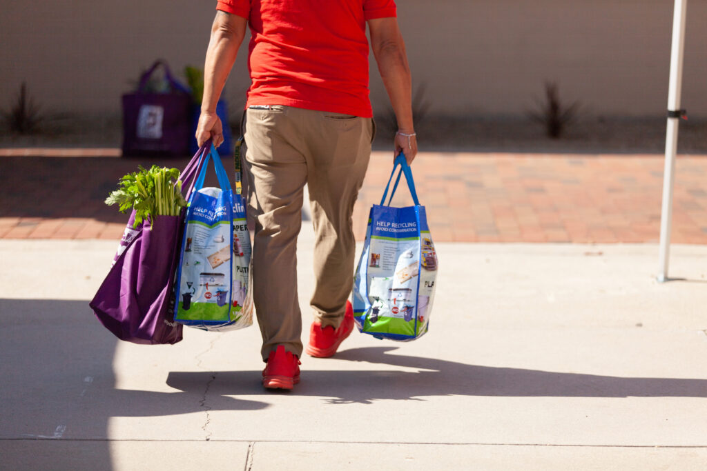 People in Basset Park in La Puente on October 4, 20219