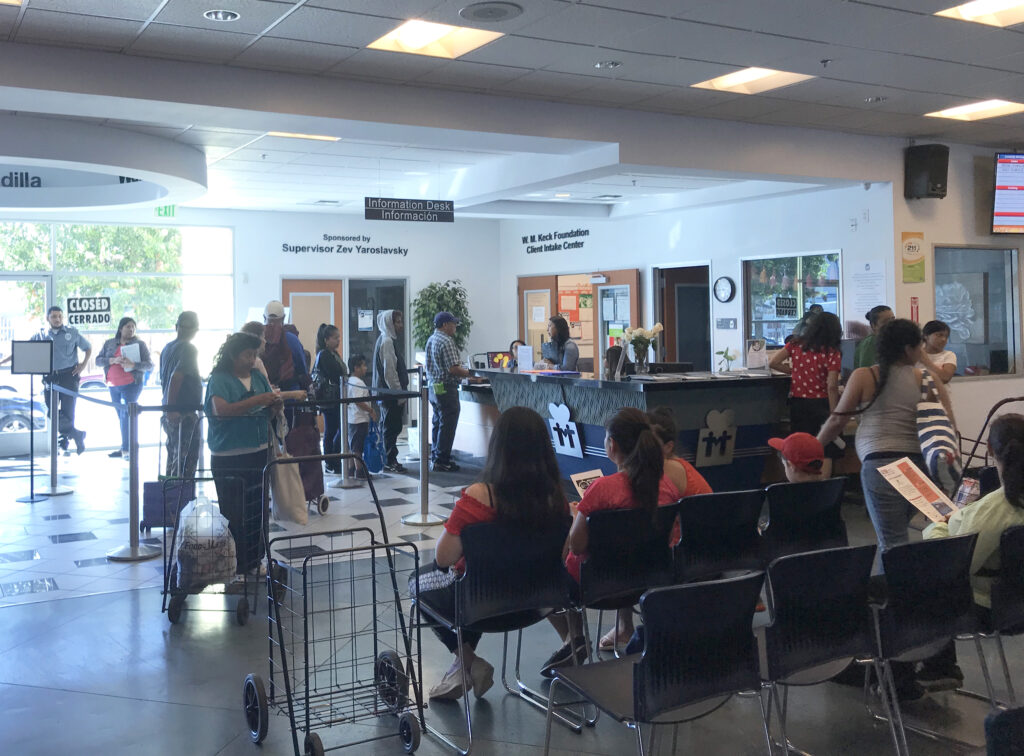 Picture of people attending "MEND- Meet Each Need with Dignity" in Pacoima