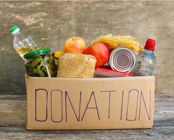 Image of food donations