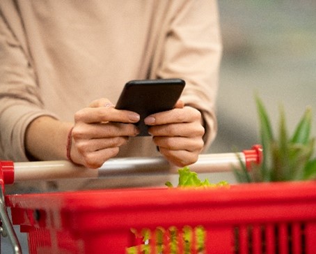 Image of person shopping